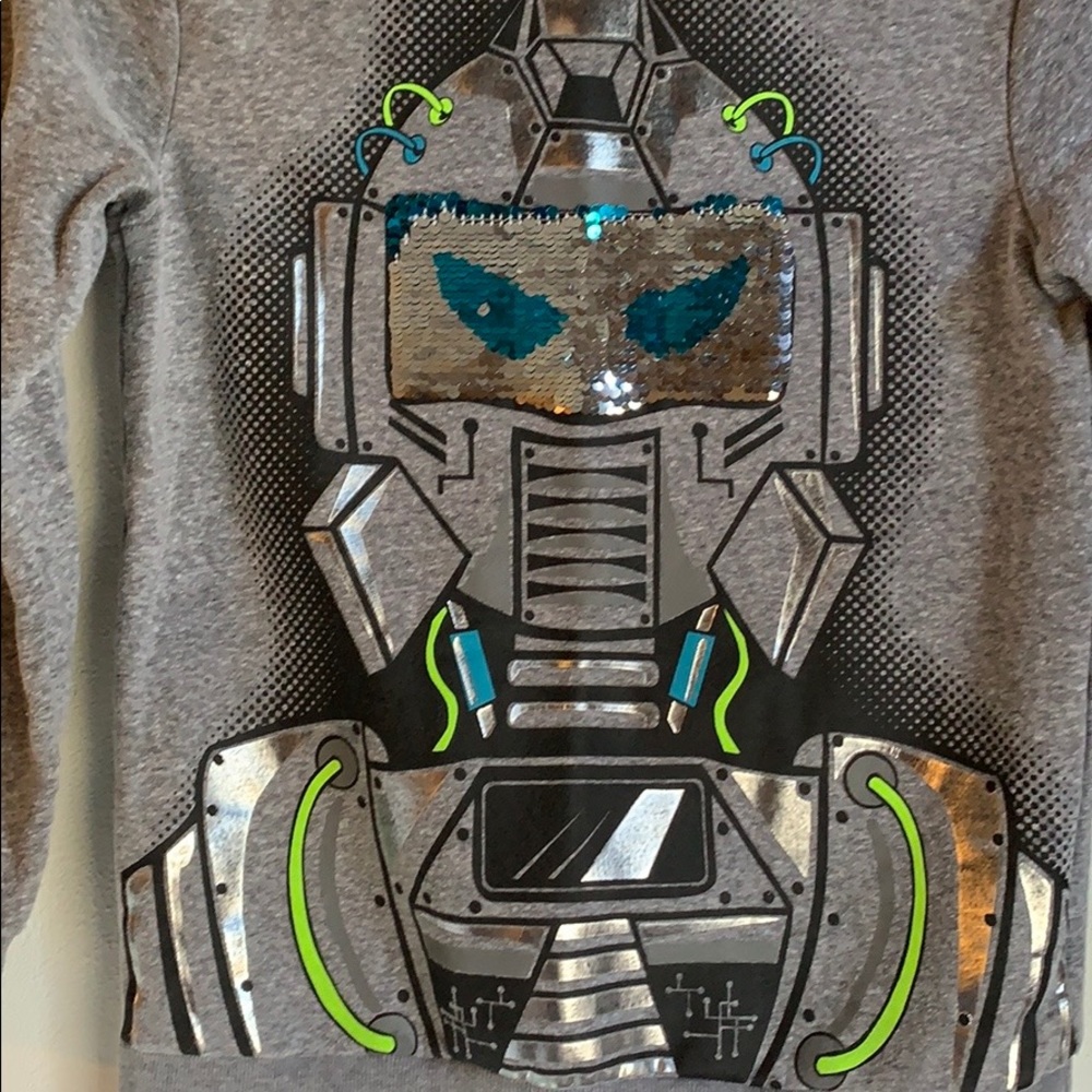 Boys Graphic Sequined SweatShirt